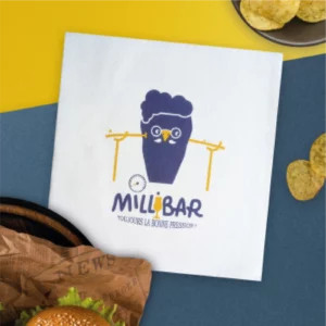 serviette personnalisée 40x40