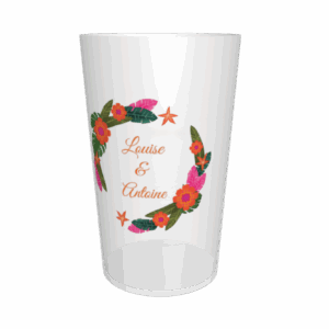 gobelet mariage tropical 