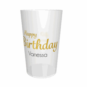 gobelet anniversaire or personnalisé