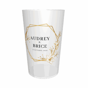 gobelet mariage couronne or