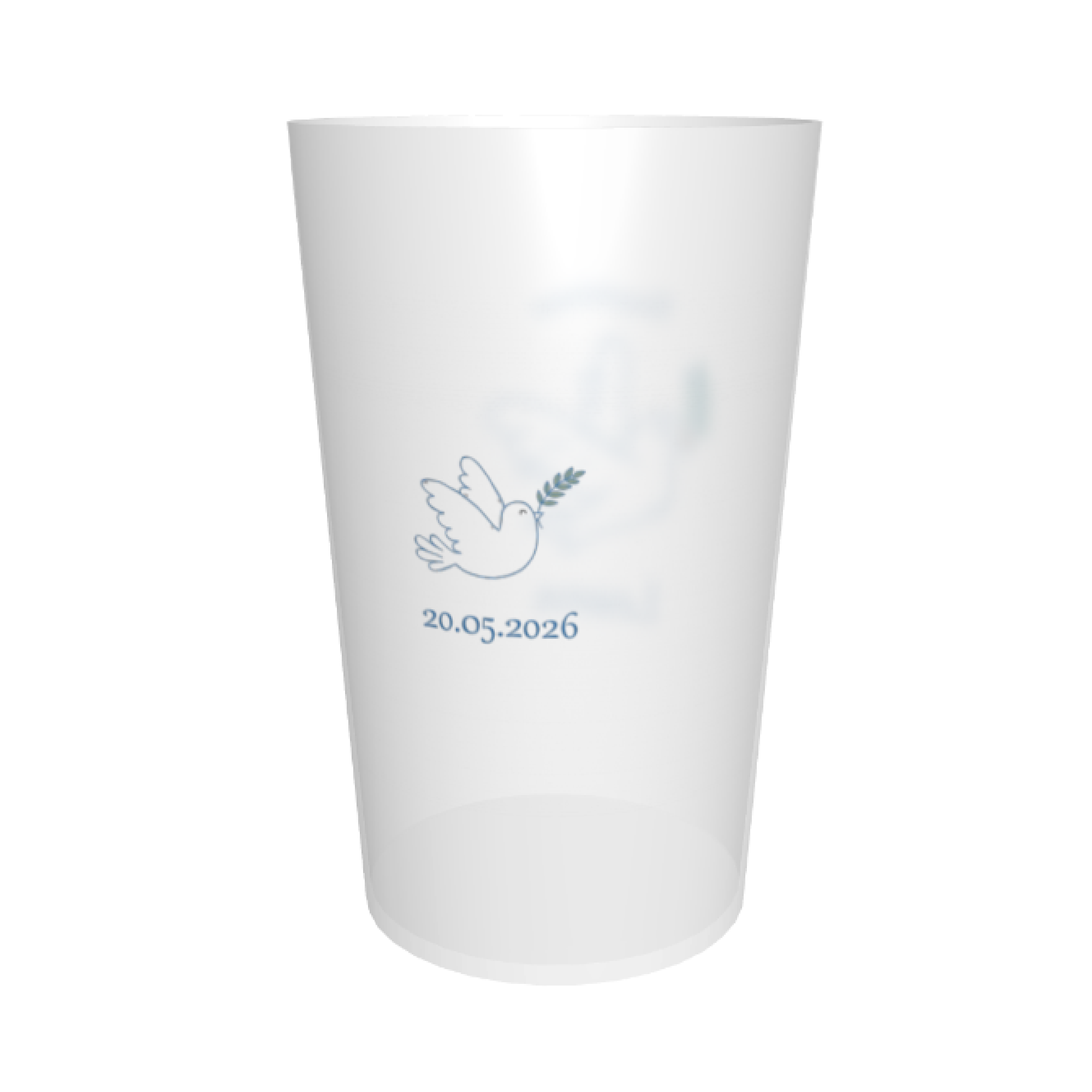 ecocup baptême colombe DOM TOM