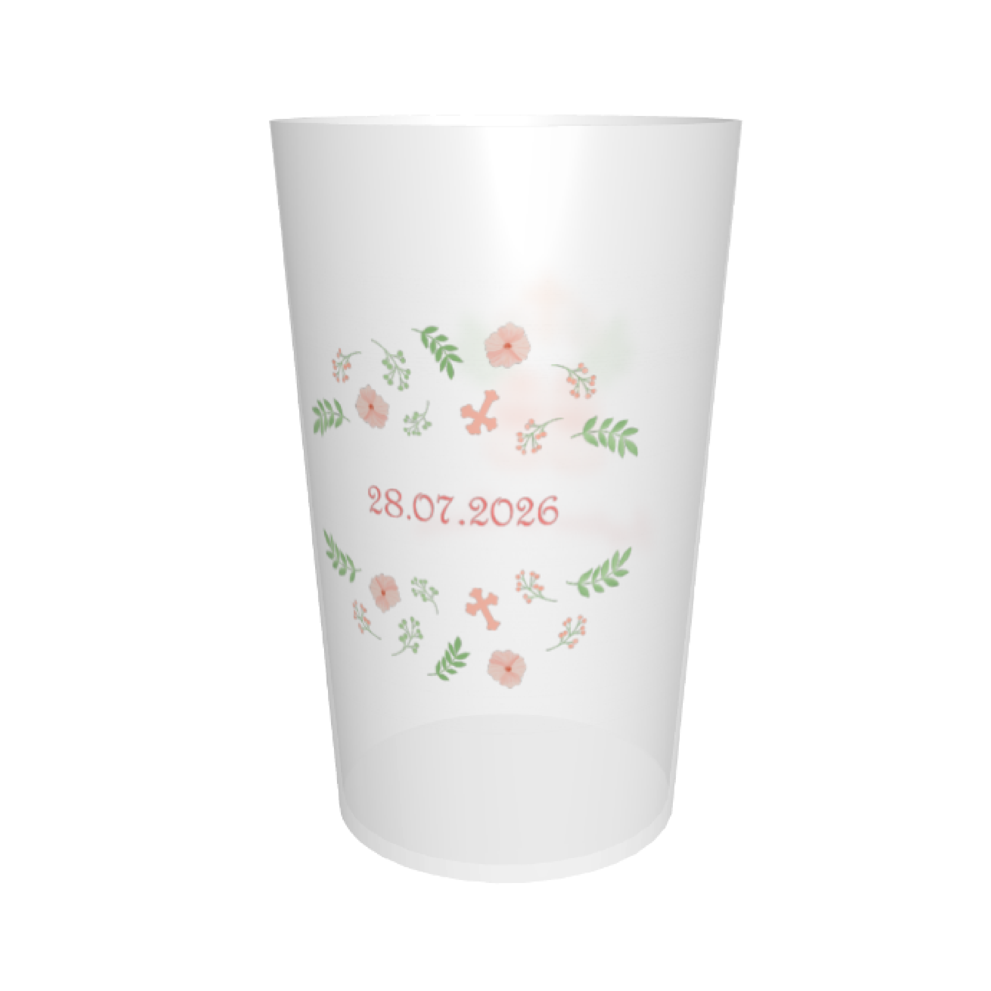 ecocup baptême fille DOM TOM